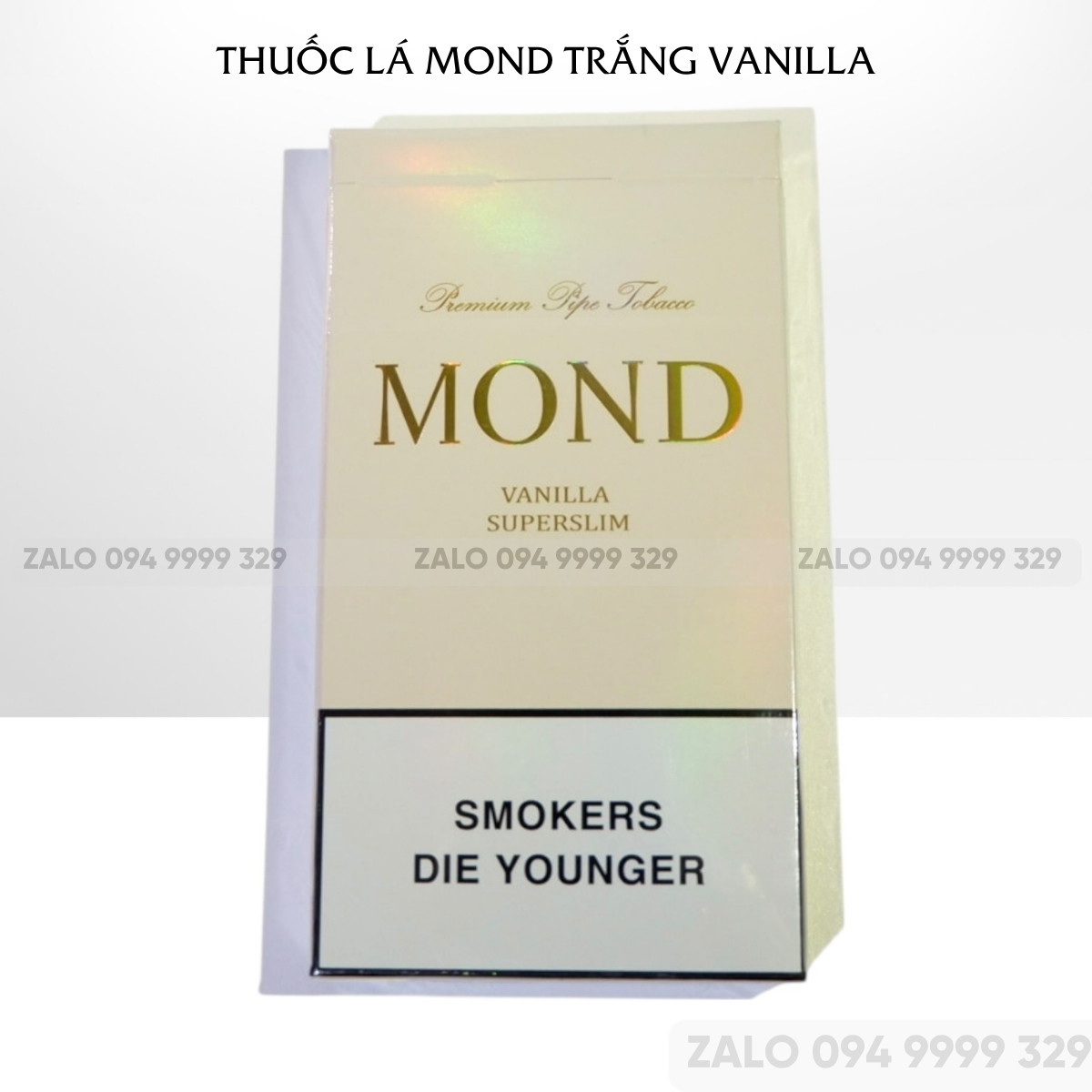 Thuốc lá Mond Trắng Vani (1 cây gồm 10 gói) Nguyên Seal